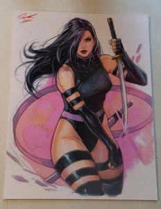 Psylocke PinUp Color Illustration Art Print 8.5x11 by Keyeske - Picture 1 of 8