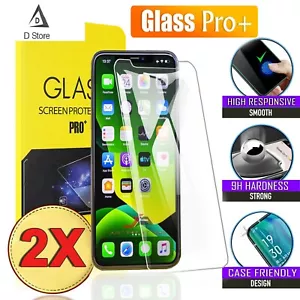 2x Tempered Glass Screen Protector For Apple iPhone 14 13 12 11 Pro Max XS Max X - Picture 1 of 28
