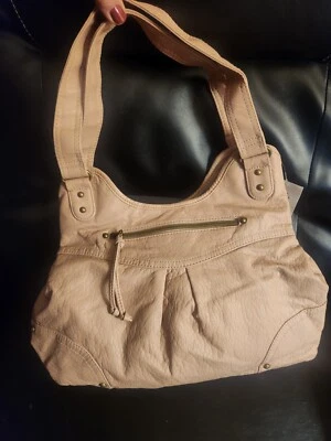 Style & Co Rosa Bolso de Hombro Cartera 3 Compartimentos Bolso Organizador Rosa Francés Nuevo con Etiquetas Foto 1 de 4