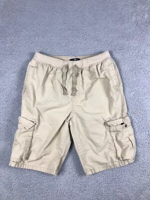 Pantalón Corto Carga 7 For All Mankind Niños XL 8" Entrepierna Ripstop Cintura Elástica Grunge Foto 1 de 4