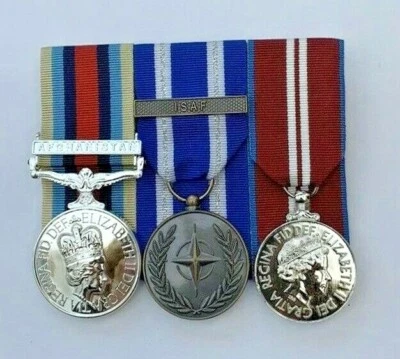 Full Size Court mounted Set OSM AFGHANISTAN, NATO ISAF, QUEENS DIAMOND JUBILEE