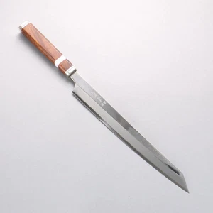 Sakai Takayuki Shiden Ginsan Steel Sword-Shaped Yanagiba Knife 300mm Desert Iron - Picture 1 of 6