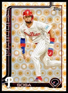 2025 Topps Serie 2 Edmundo Sosa #489 Sun Holiday Foil Phillies - Bild 1 von 2
