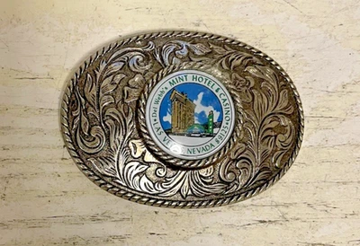 Mint Hotel & Casino Belt Buckle Del Webb Las Vegas Nevada - Image 1 of 3