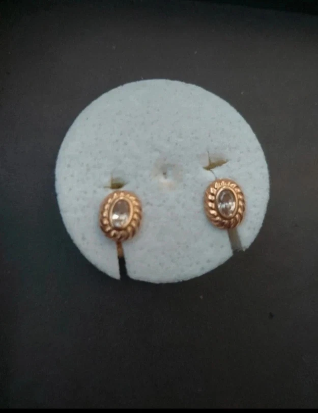 Orecchini da donna in oro 750 18 kt con zirconi - Immagine 1 di 4