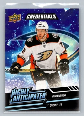 2022-23 Upper Deck Credentials #HA-44 Hunter Drew - Image 1 of 2