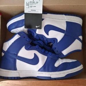 Nike Dunk High Game Royal Blue White Sneakers 9 US Used no113 - Picture 1 of 13