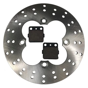 Rear Disc Brake Rotor & Semi-Metallic Brake Pads for Kawasaki Mojave 250 - Picture 1 of 1