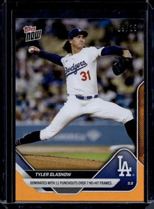 2025 Topps Now #680 Tyler Glasnow Orange Foil #D /25 - Bild 1 von 2