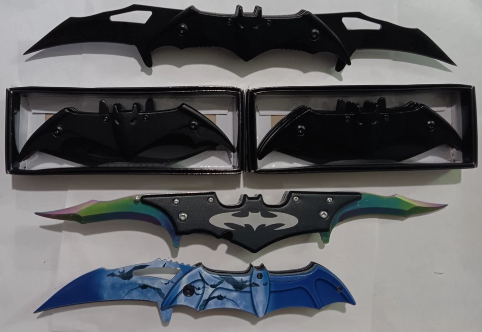 5 Batman Pocket Knives Twin Blade Folding Knife Wholesale Lot NEW - Image 1 of 1