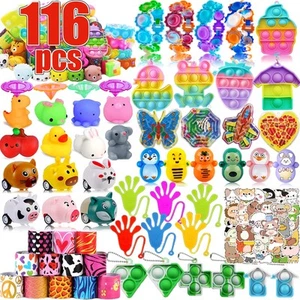 55Pcs Party Favors for Kids 4-8-12Pop Fidget Toys for Boys Grils Treasure Box To - Picture 1 of 7