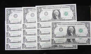 17 BILLETES CONSECUTIVOS 1963 B $1 RESERVA FEDERAL BARR - CRUJIENTES SIN USAR - RICHMOND - Imagen 1 de 8