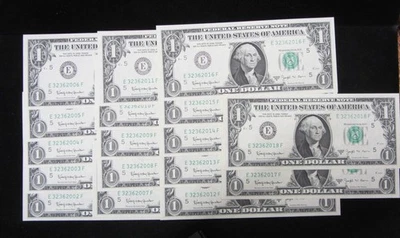 17 CONSECUTIVE 1963 B $1 FEDERAL RESERVE BARR NOTES - CRISPY UNCS - RICHMOND - Image 1 of 4