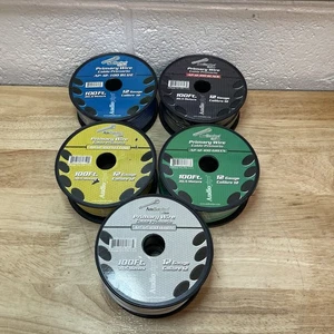 Stärke 12 Auto Audio Primärkabel (100 Fuß - 5 Rollen) - Fernbedienung, Strom/Masse Elektrik - Bild 1 von 15