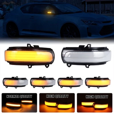 Luces de señal de giro LED dinámicas para espejo retrovisor lateral 2 piezas para Toyota REIZ Corolla Scion xB Foto 1 de 4