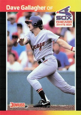 1989 Leaf Donruss Baseball #384 Dave Gallagher - Image 1 of 3