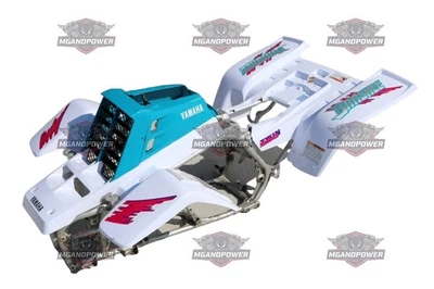 Yamaha Banshee fenders + graphics WHITE + TEAL 1992 NEW - Image 1 of 4