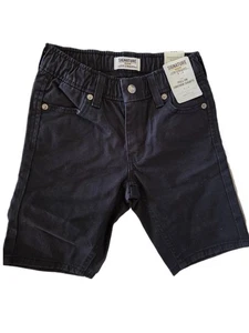 New Levi Strauss Signature Gold Boys Black Pull-On Uniform Shorts Sz XS (4-5) - Picture 1 of 4