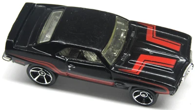 风火轮 1969 庞蒂亚克 Firebird T/A 黑色肌肉躁狂症 '10 系列美泰汽车 — 第 1/4 张图片