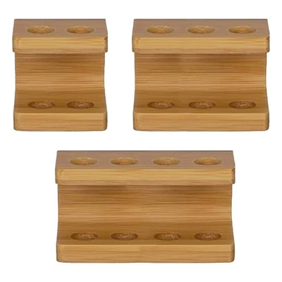 Estante de almacenamiento de cepillo de dientes impermeable organizador de cepillo de dientes de varios agujeros  Foto 1 de 4