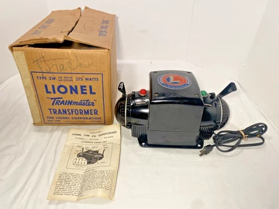 Lionel Postwar 275 Watt  ZW TrainMaster Transformer Box Manual Clean WORKS! - Image 1 of 4