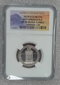 2010-S Hot Springs National Park Quarter NGC PF70 Ultra Cameo (144) - Picture 1 of 2