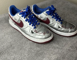 Size 10 - Nike Air Force 1 Premium (Lebron) Collection Royale Red bottoms - Picture 1 of 8