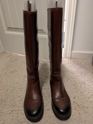 EXCELLENT Lucky Brand Cirila Tall Boots Size 8.5, Dark Brown - Image 1 of 4