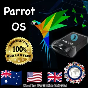 Parrot Security 64 bit Live Boot 32 GB Sandisk USB 3.2 Drive Safe Fast Secure - Picture 1 of 12