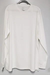 Mens, George, Long Sleeve, White Crew Neck T-Shirt, NWT, Size XL - Picture 1 of 5
