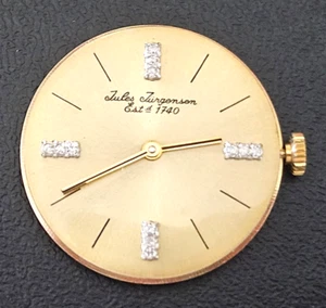 JULES JURGENSEN 7050 17J Men's Watch Movement (BALANCE RUNS WHEN ROTATED) 625 - Picture 1 of 3
