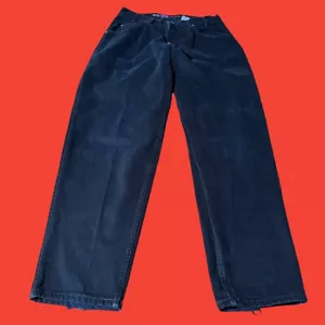 Levis Silvertab Baggy Fit Jeans Mens 34x32 Black Denim Skate Grunge 90s - Picture 1 of 9