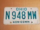 Vintage Ohio OH Auto License Plate ~ NON-COMM N948MW