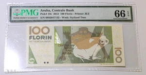 ARUBA 100 FIORINI 2012 P-19c PMG GEMMA UNC 66 EPQ - Foto 1 di 5