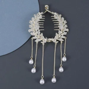 Cerchio donna oro farfalla artiglio capelli nappa perla granchio fiocco forcina elegante^ - Foto 1 di 12