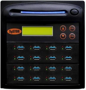 Systor 1:15 USB Duplicator & Sanitizer 6GB/Min - Flash Drive Cloner & Wiper