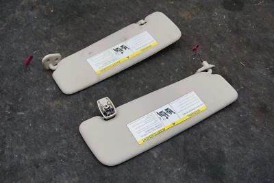 Set Left & Right Windshield Sun Visor Shade Ivory Oem Bmw 640i 650i 2012-18 - Image 1 of 3