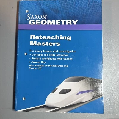 Saxon Geometry, (1st Ed) RETEACHING Masters Foto 1 de 4