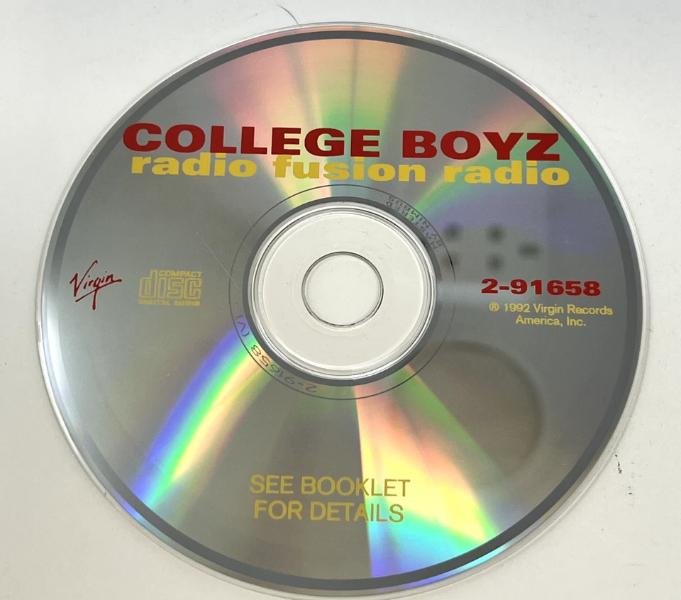 College Boyz : Radio Fusion Radio 1992 Virgin Records CD DISC ONLY Foto 1 de 1