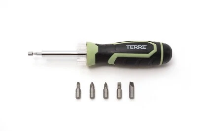 Terre Products, Multi Bit Screwdriver with Flashlight and Magnetic Pick Up Tool - Image 1 of 4