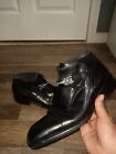 Cesare Paciotti mens shoes US size 6 black Italy Slip On Buckle Dress Shoe RARE