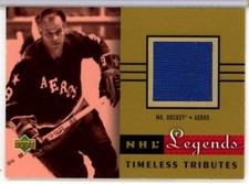 2001-02 Upper Deck Legends Timeless Tributes Jerseys #TTGH Gordie Howe - AEROS