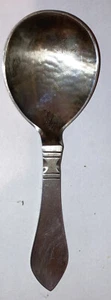 Vintage Sterling Silver Georg Jensen Hammered Continental Tea Caddy Sugar Spoon - Picture 1 of 9