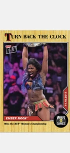 2021 TOPPS NOW WWE TURN BACK THE CLOCK CARD EMBER MOON #8 NXT WOMENS CHAMPION - Picture 1 of 2