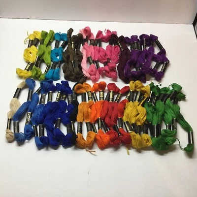 DFN Janlynn Embroidery Floss Thread Lot Of 51 Various Colors 10yds Each - Image 1 of 3
