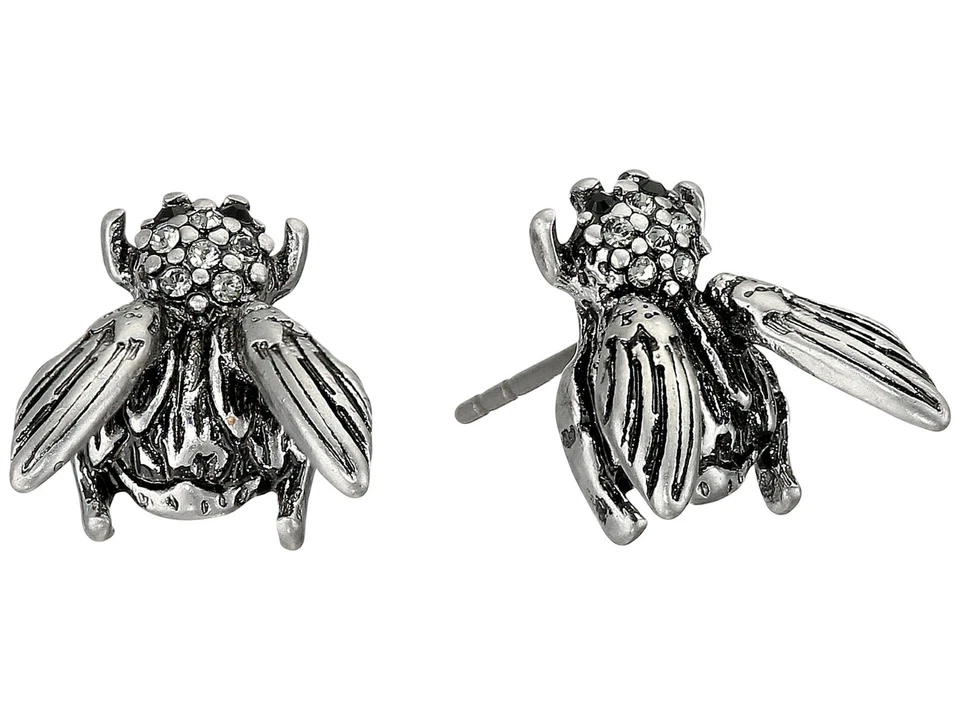 Marc Jacobs Pendientes Beatle Studs Plata - Imagen 1 de 1