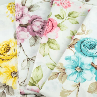 Baumwollstoff "Linda" Blumen Stoff METERWARE | ab 50 x 240 cm | 100% Baumwolle - Bild 1 von 3