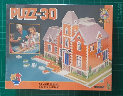 Puzz 3D 438 Piece Jigsaw Puzzle The Old Mansion Wrebbit Le Vieux Manoir - NEW - Image 1 of 4