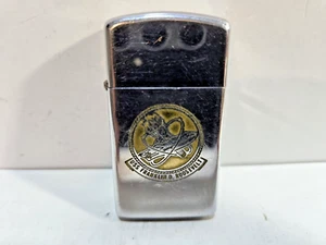 Working Vintage 1976 Zippo Slimline Lighter - USS Franklin D. Roosevelt 6946/33 - Picture 1 of 8