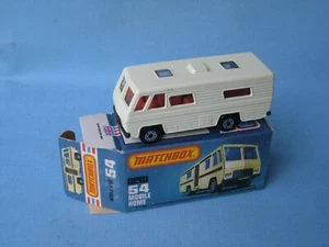 Lesney Matchbox Mobile Home Cream Body Boxed RV Camper Camping - Picture 1 of 3
